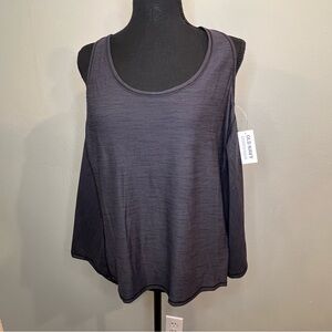 Old Navy Gray Sleeveless Relaxed Tank Top